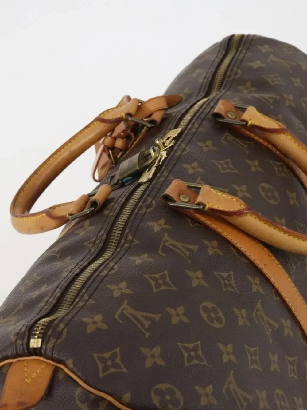 LOUIS VUITTON Monogram Keepall 50 Boston Bag M41426 LV Auth 187419A